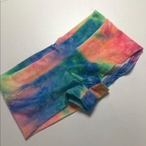 iHeartraves velvet scrunch booty shorts